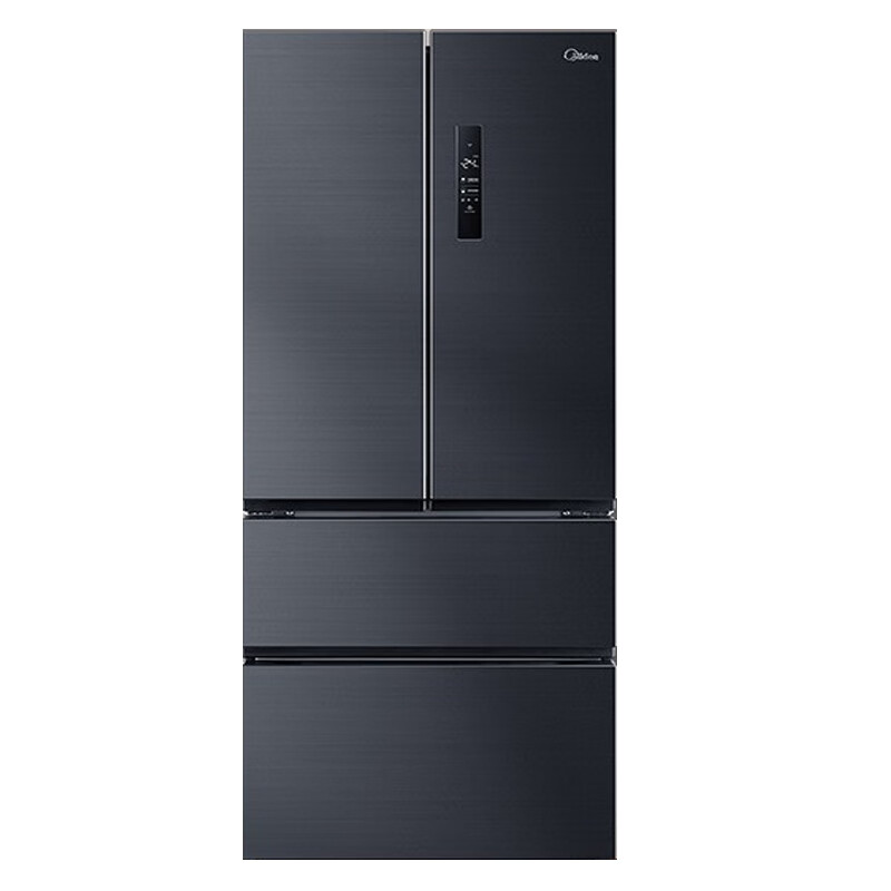 美的 急速净味莫兰迪灰多门冰箱