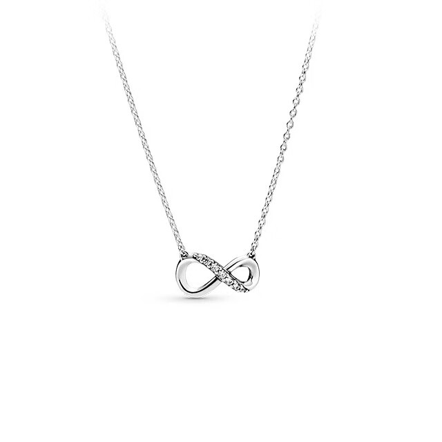 潘多拉闪亮永恒符号颈链