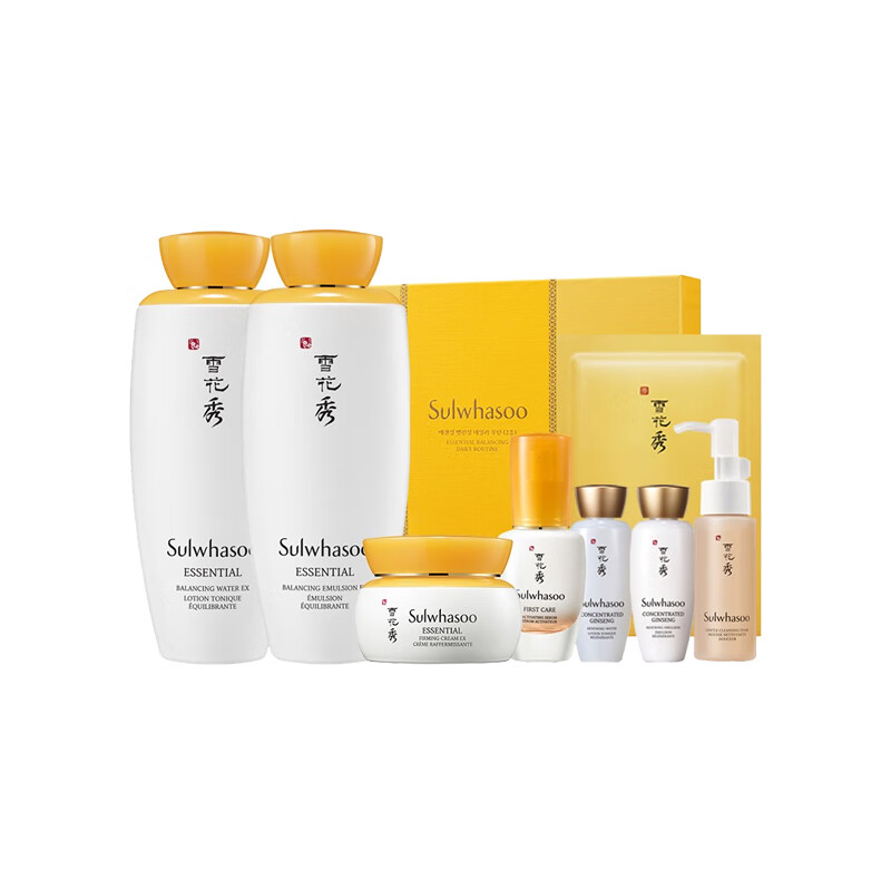 雪花秀 滋盈水乳面霜护肤套装