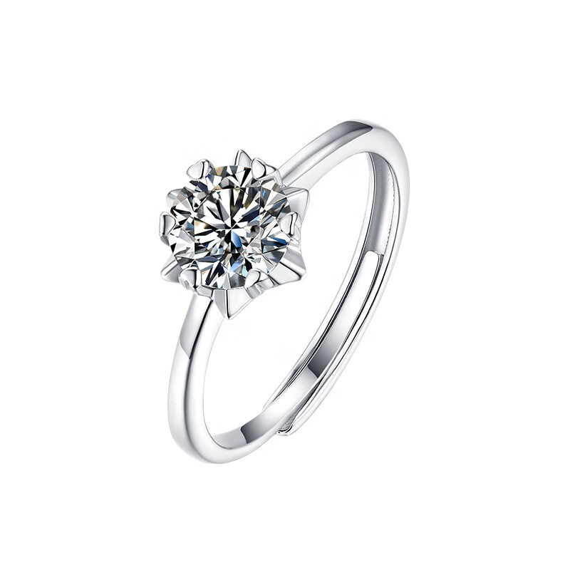 T400 星芒莫桑石戒指