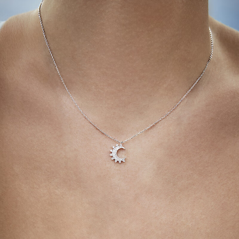 APM 锁骨月亮项链