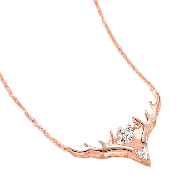 爱的约定 一路有你鹿角项链