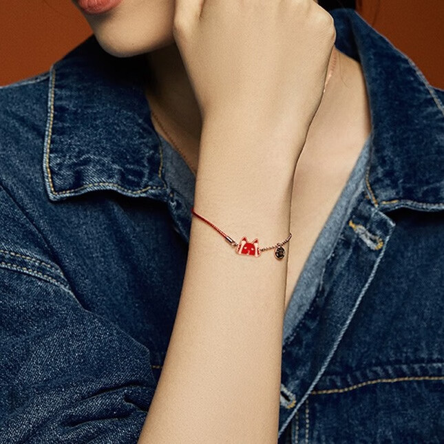 卡蒂罗 感温变色猫咪手链