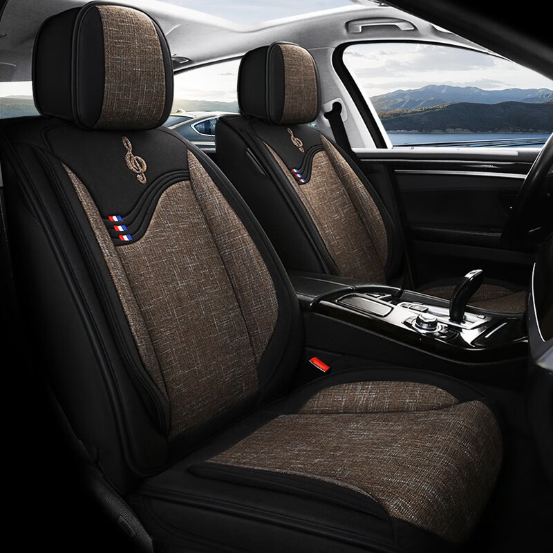 智匠心 透气亚麻座垫