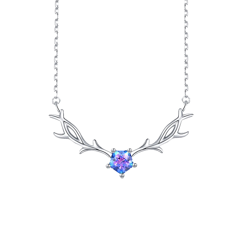 卡蒂罗 纯银鹿角项链