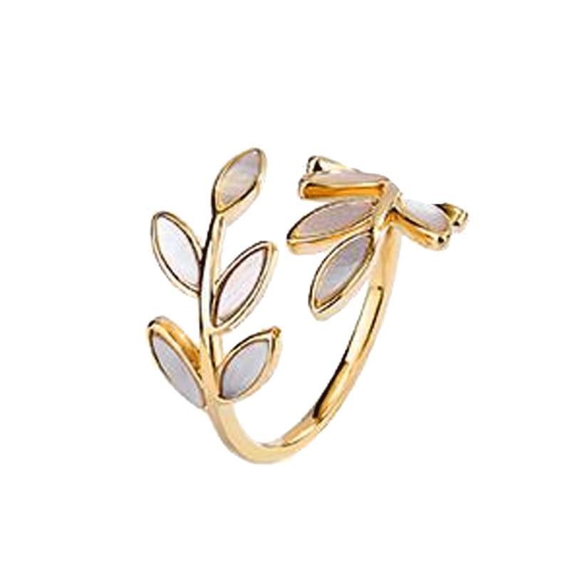 黛洛奇 麦穗开口戒指