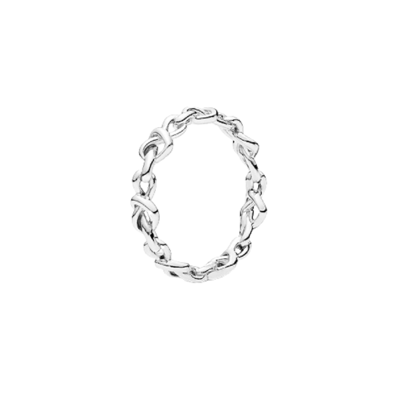 潘多拉 925银心意交织戒指