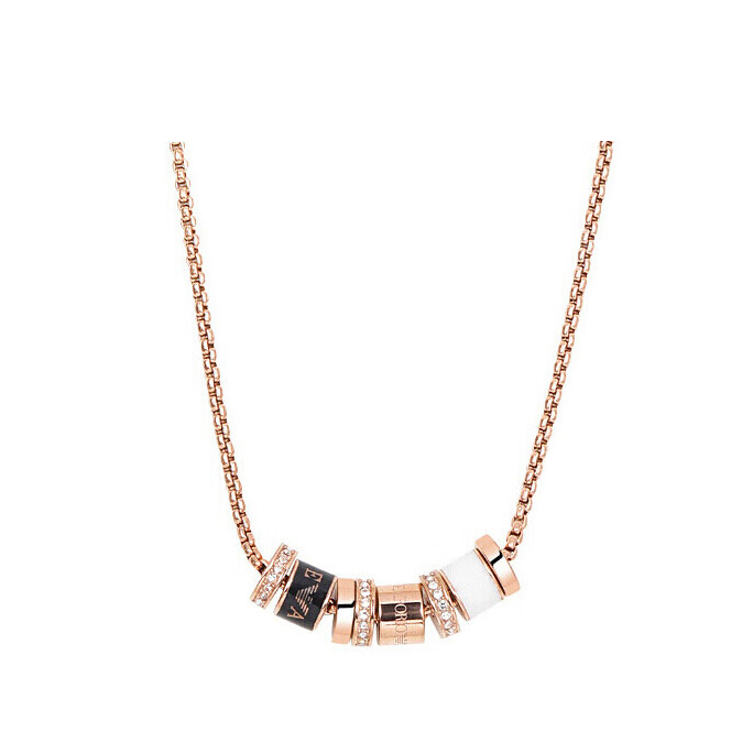 阿玛尼 小蛮腰陶瓷串珠项链