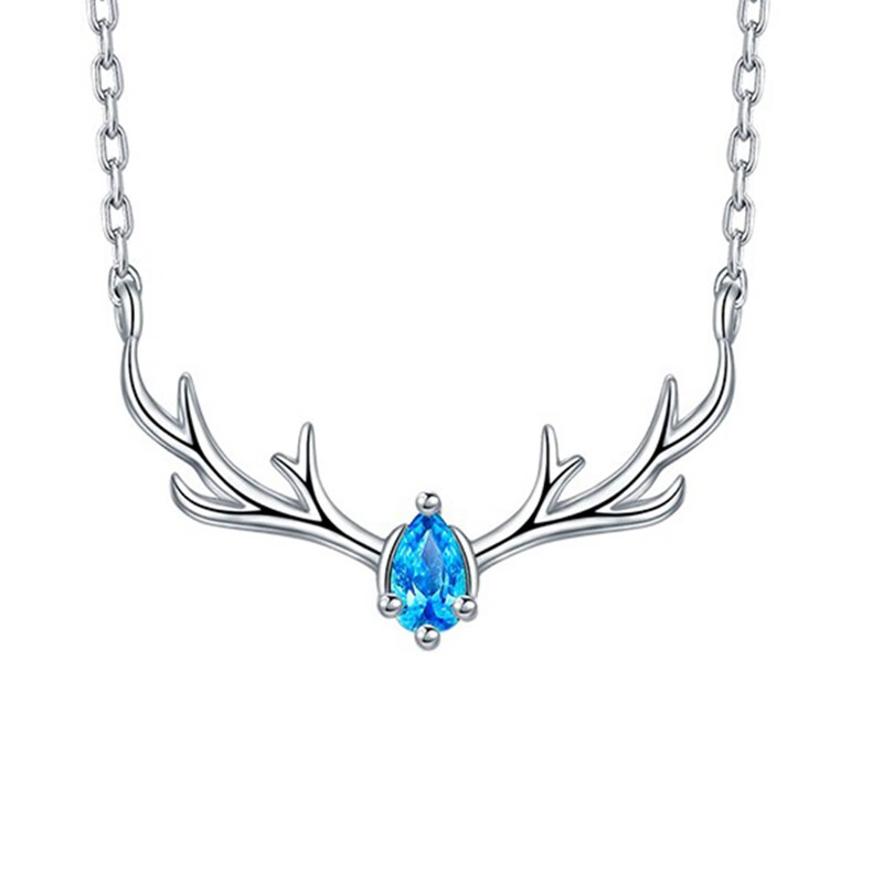 卡蒂罗999银一鹿路有你项链