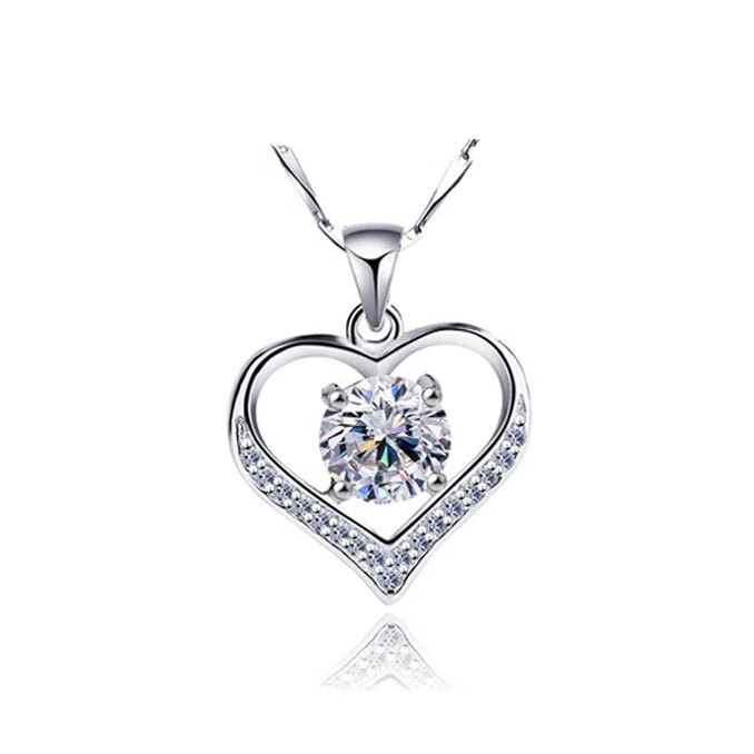 JINWOOD 四叶草心形项链