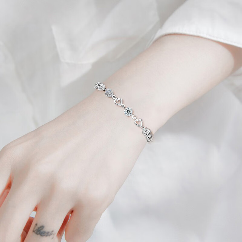 唯一心语心愿银手链