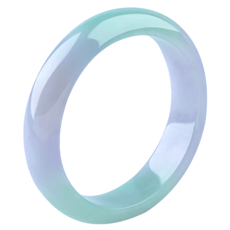 艾选潮品 紫罗兰翡翠手镯