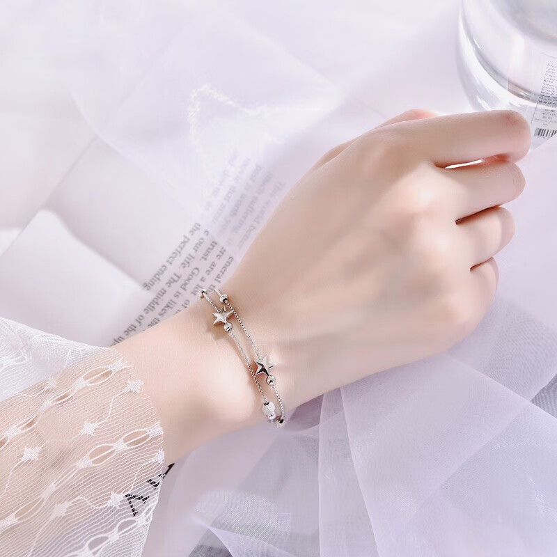 银千惠 纯银镶施华洛世奇锆手链