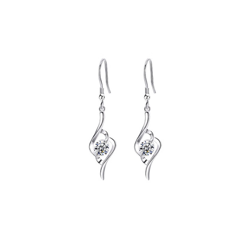 冠带 莫桑钻 耳饰