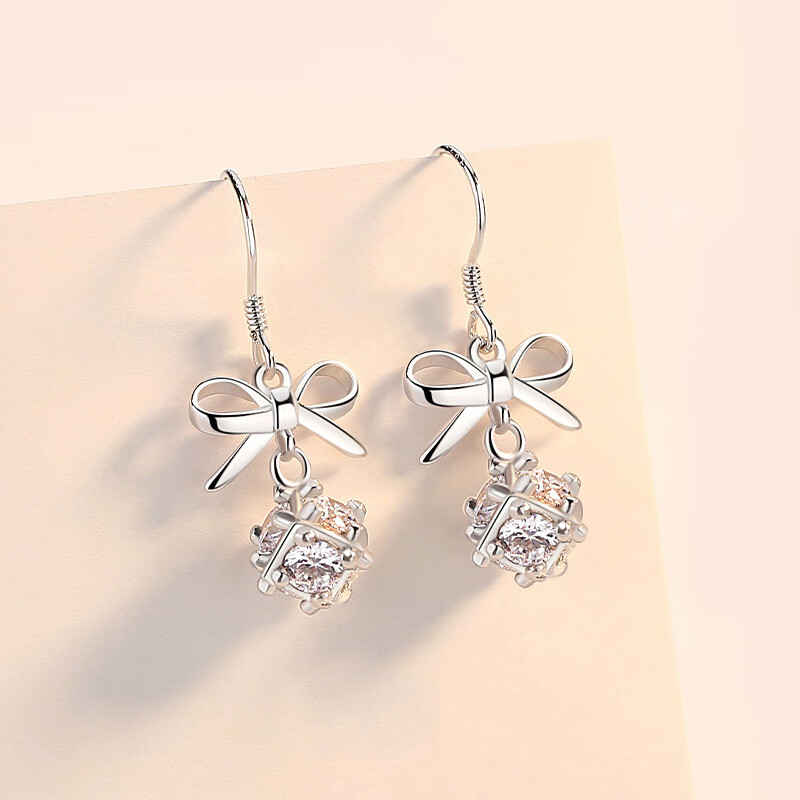 桑玛 甜美蝴蝶结女士耳饰