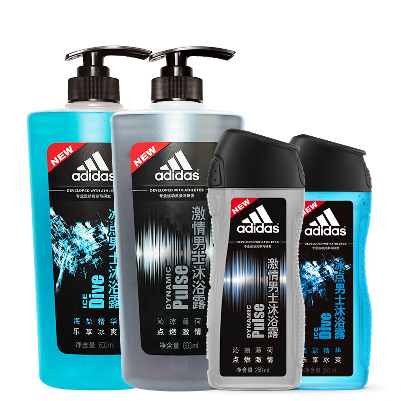 阿迪达斯 防滑瓶身沐浴露