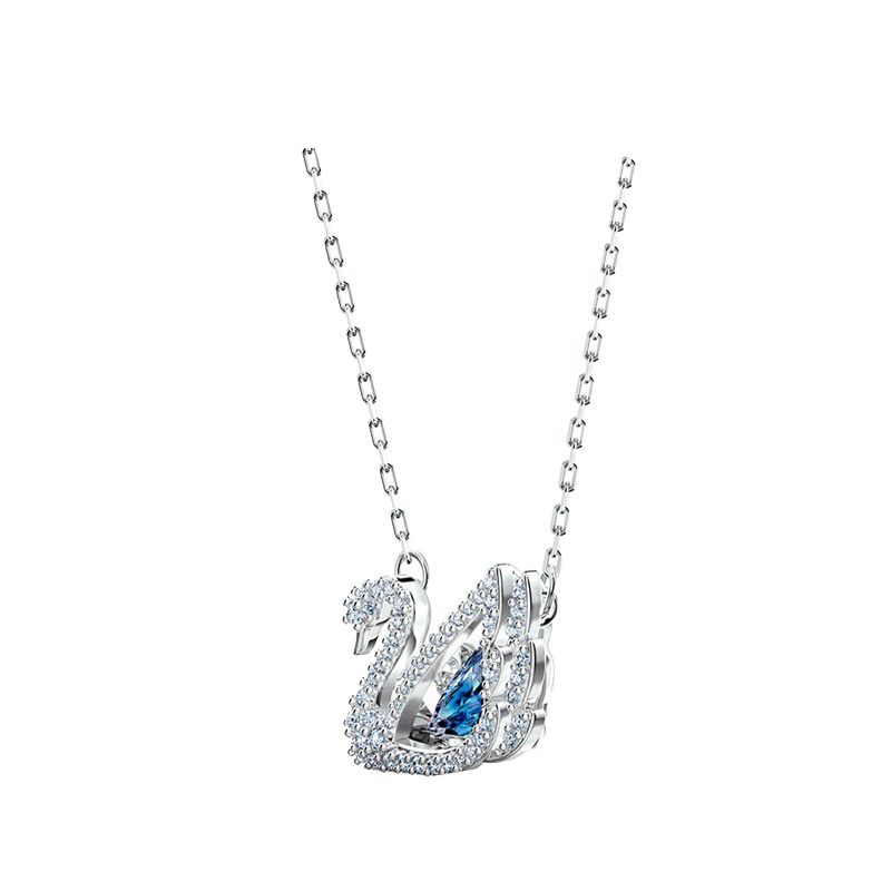 施华洛世奇 蓝色天鹅项链