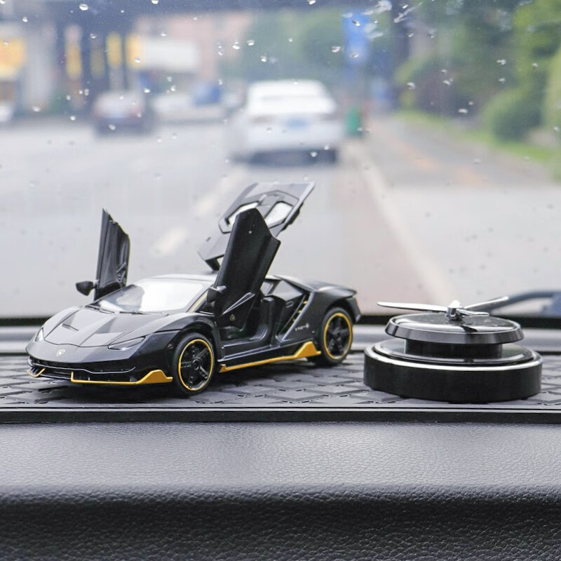 建元 锌合金太阳能车载摆件