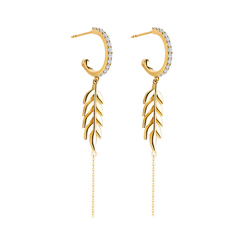 花芽原创小众麦穗耳饰