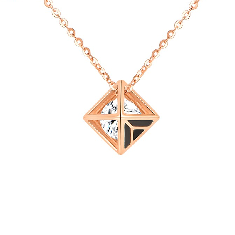 爱的约定 18K玫瑰金项链