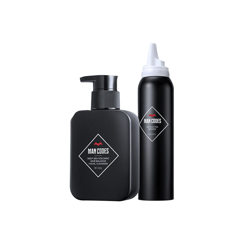 左颜右色 去角质慕斯男士洁面乳