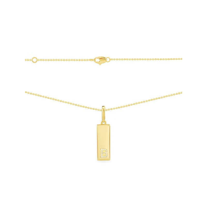 APM金色字母个性项链