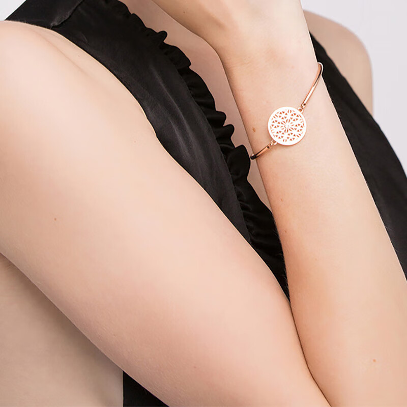 BROSWAY 玫瑰金手链