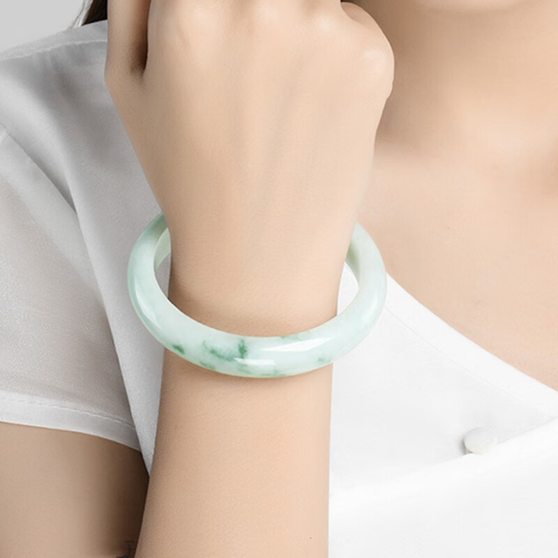 凤禧 纹路自然 翡翠玉镯