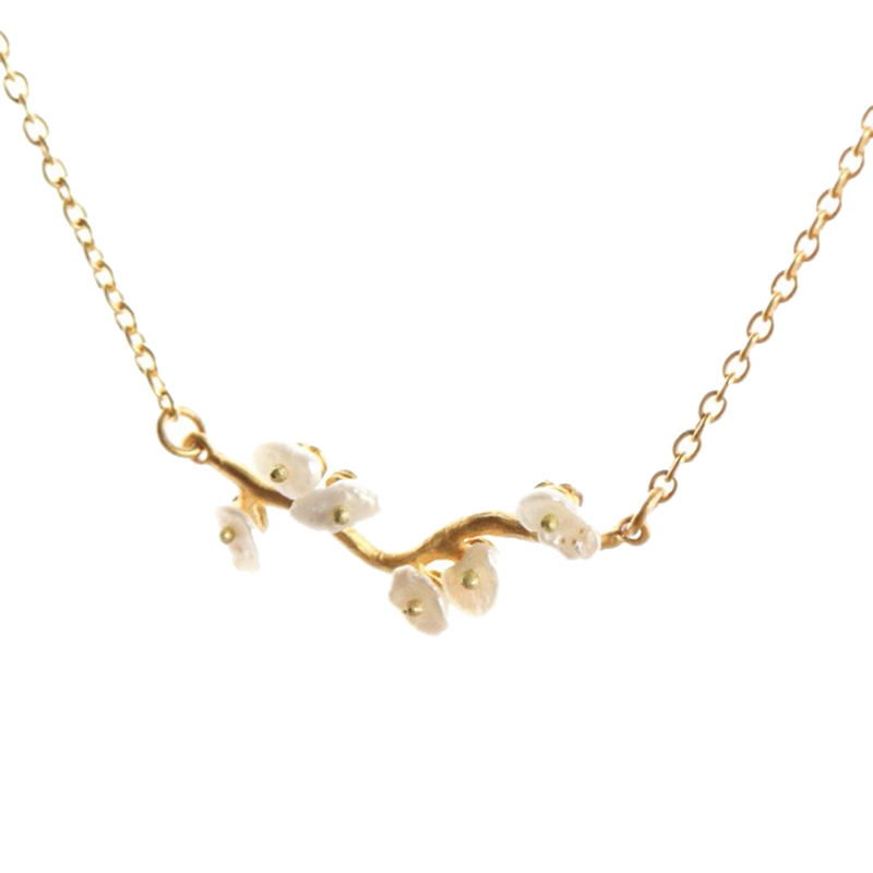 迈克米肖茉莉花珍珠项链