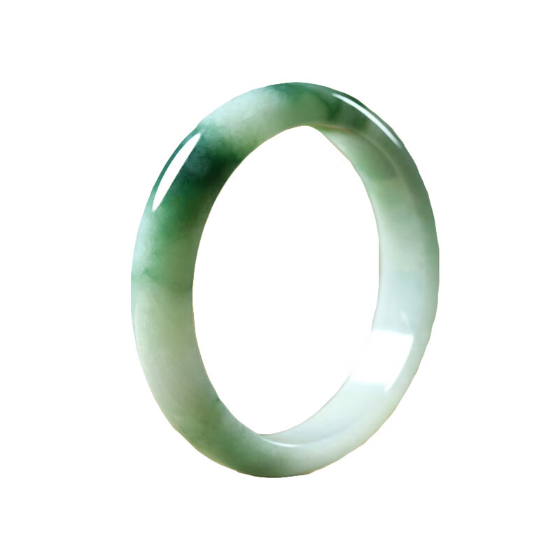 印象眸 飘花圆条翡翠玉镯