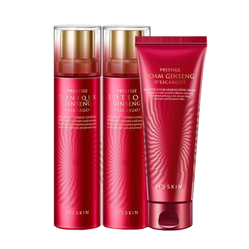 伊思 红参晶钻蜗牛水乳套装