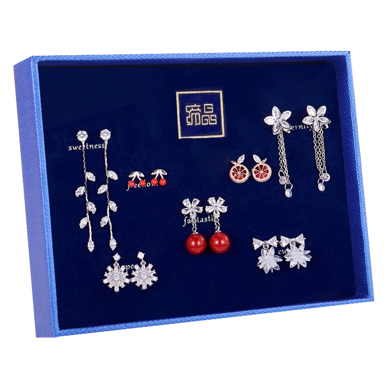 缔晶925银一周耳饰