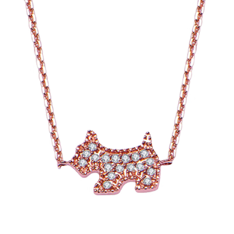 瑷嘉莎 彩金镶边项链