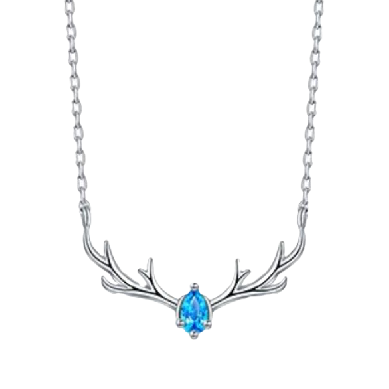 卡蒂罗鹿角吊坠项链