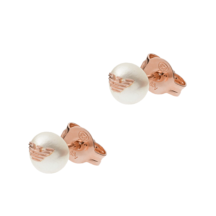 阿玛尼 镶钻珍珠耳钉