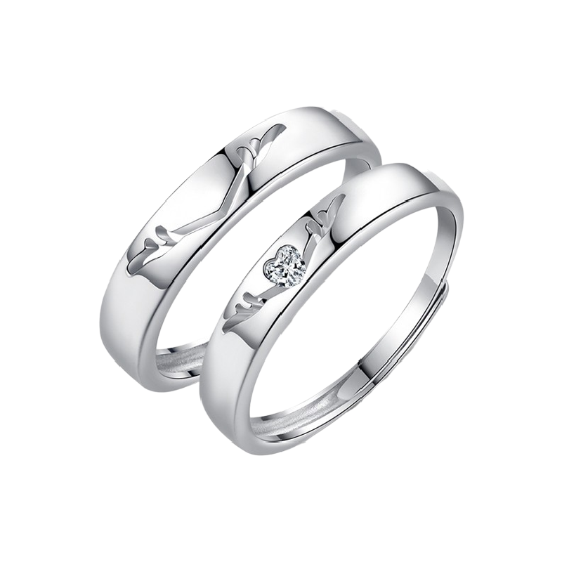 匆匆那年 鹿角简约戒指