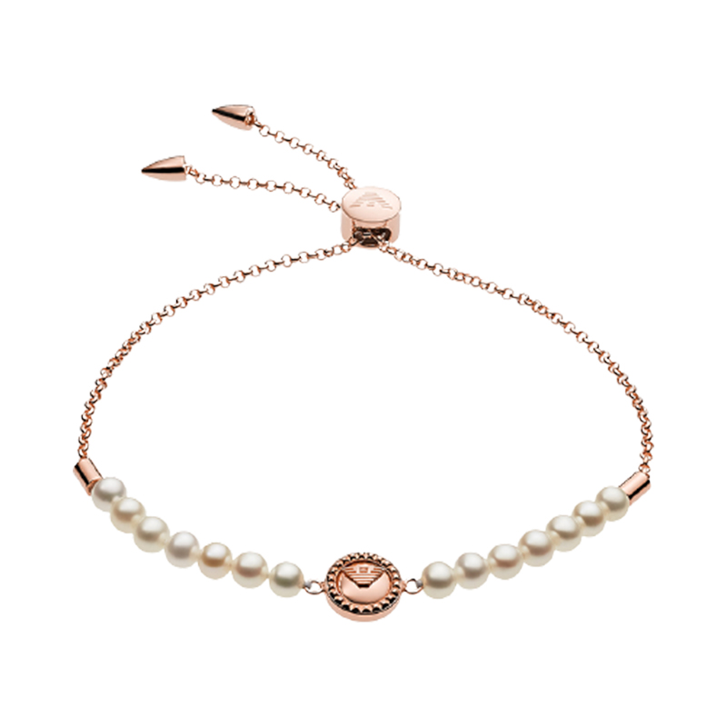 阿玛尼 鹰标珍珠手链