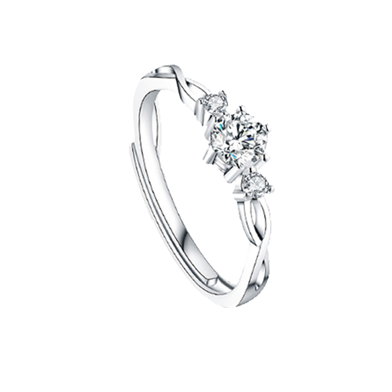 桑玛 青丝绕银 戒指