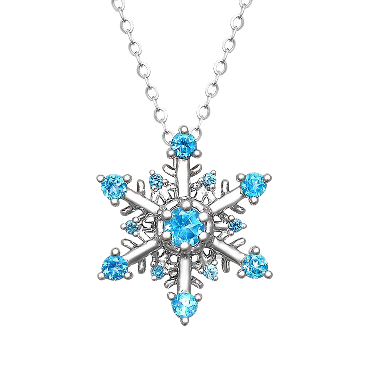 阿梵尼 雪花造型项链