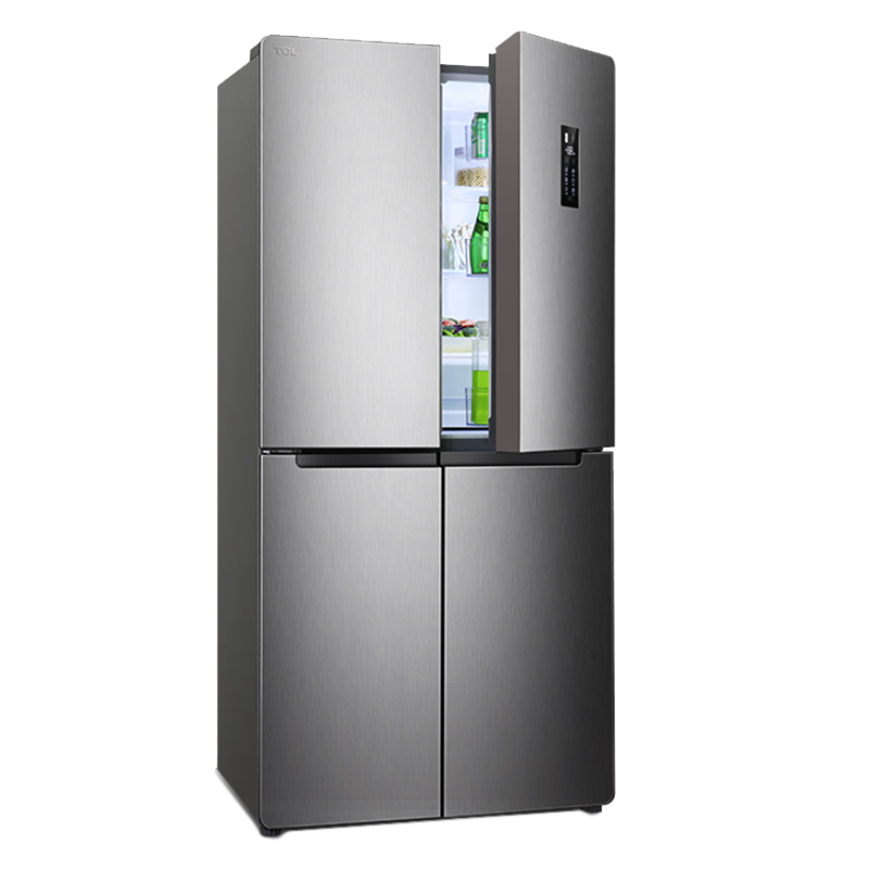 TCL 双变频十字对开门冰箱