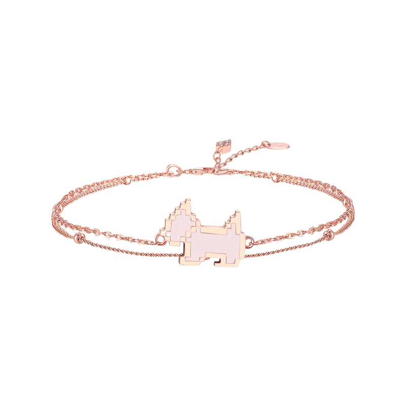 AGATHA 小狗马赛克手链