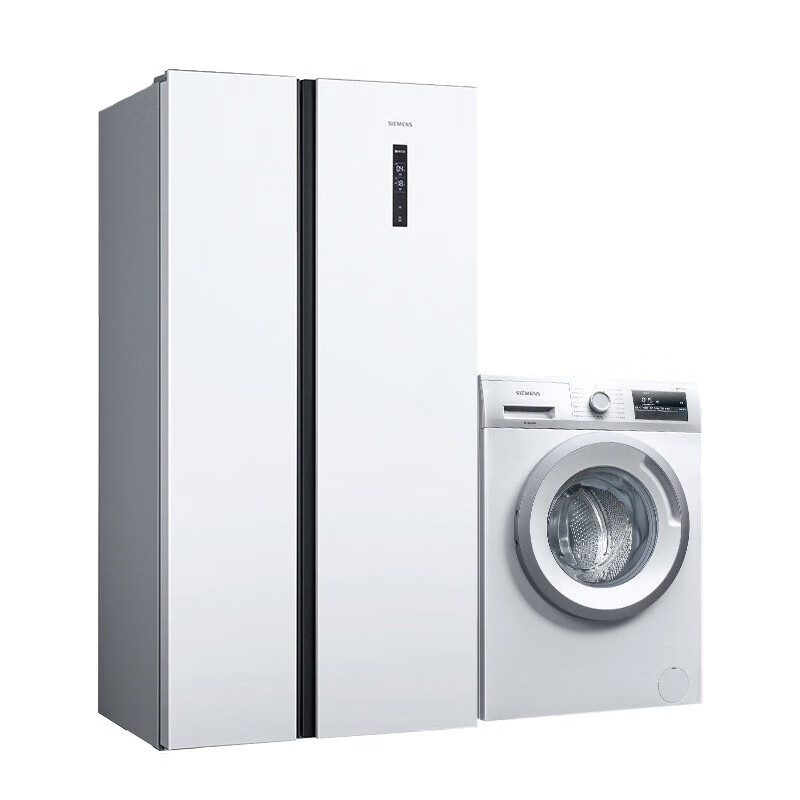 西门子 低噪音冰箱洗衣机套装