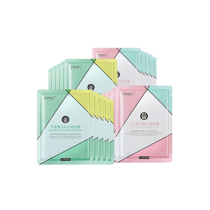 法兰琳卡 玫瑰黄瓜补水提亮面膜