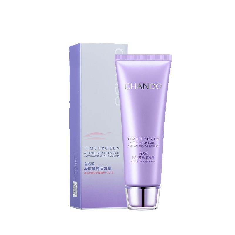 自然堂温和清爽凝时鲜颜洁面霜