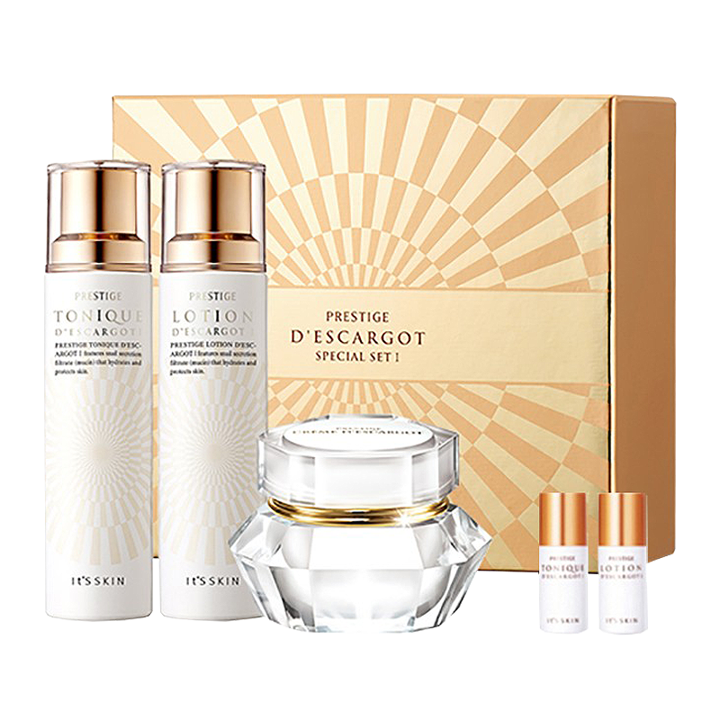 伊思 晶钻蜗牛水乳面霜护肤套装