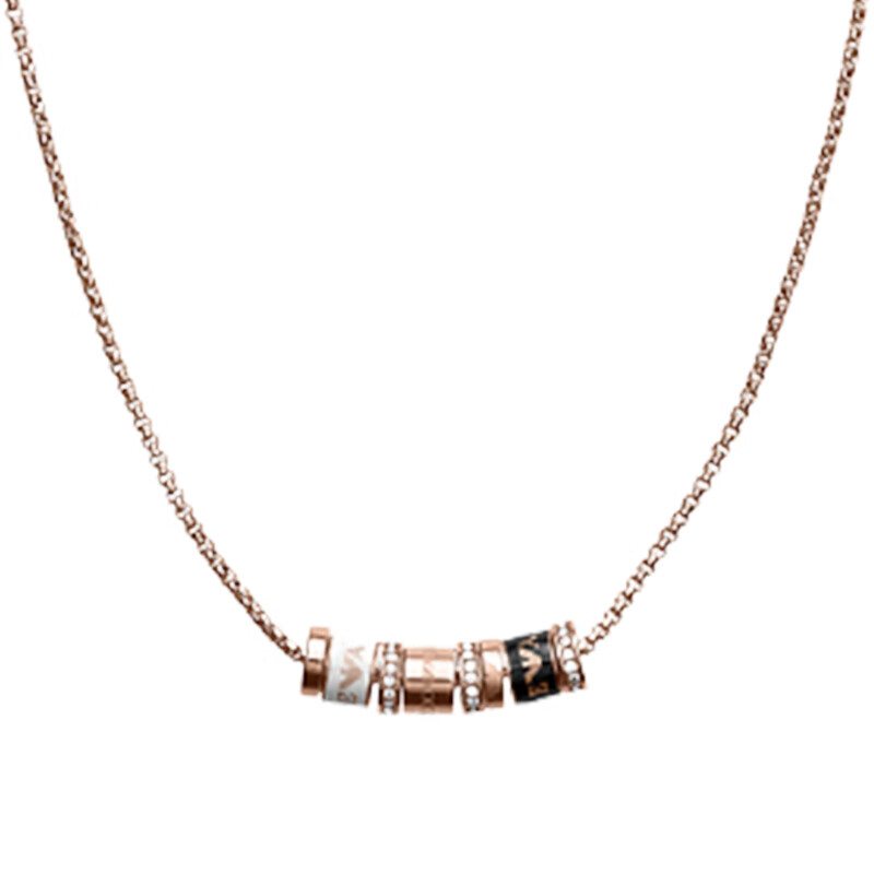 阿玛尼 小蛮腰陶瓷串珠项链