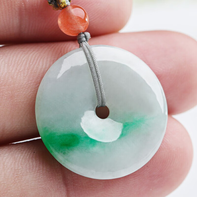 净心石 平安扣翡翠吊坠