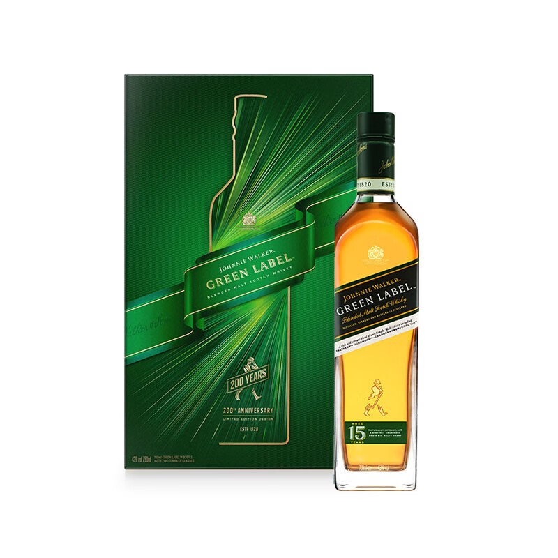 尊尼获加 绿牌威士忌洋酒