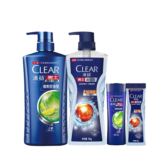 清扬 清洁控油爽肤沐浴露