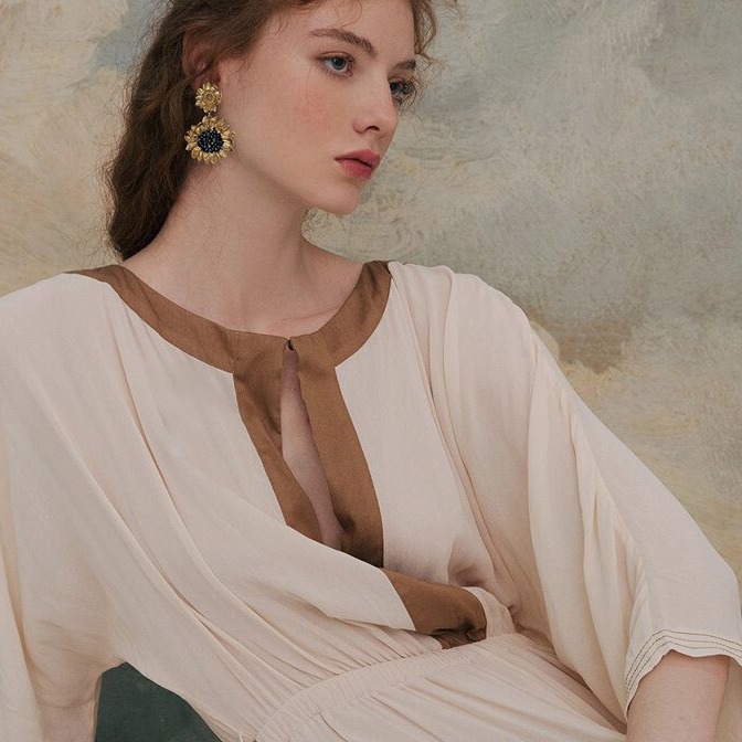 She's 手工钉珠耳饰